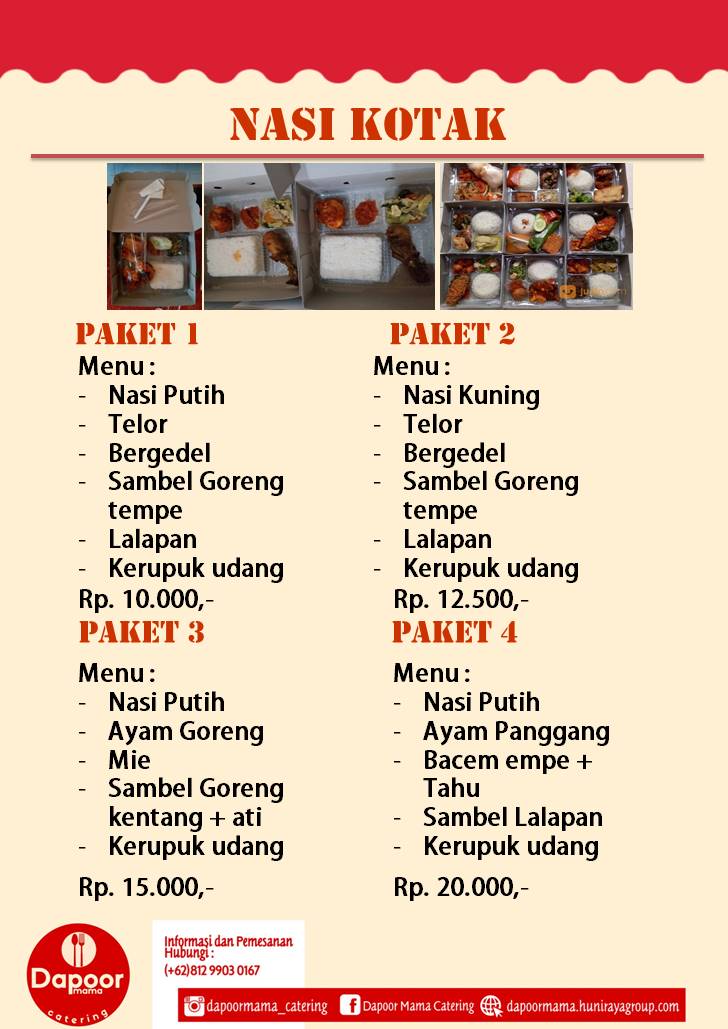nasi kotak acara pasuruan, surabaya, malang, sidoarjo